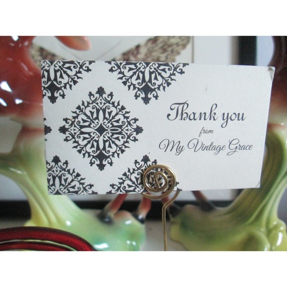 Small Enamel Purse Metal Rhinestone Picture Frame Shoe Holder Set Black Red Gold - Picture 7 of 9